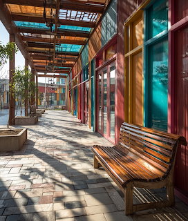 Colorful Shopping Plaza