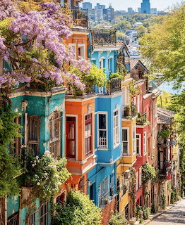 Colorful City Street