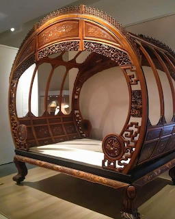 Ornate Chinese Canopy Bed