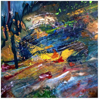 Abstract Palette Knife Painting