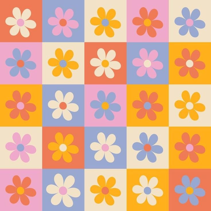 Flowery Checkerboard
