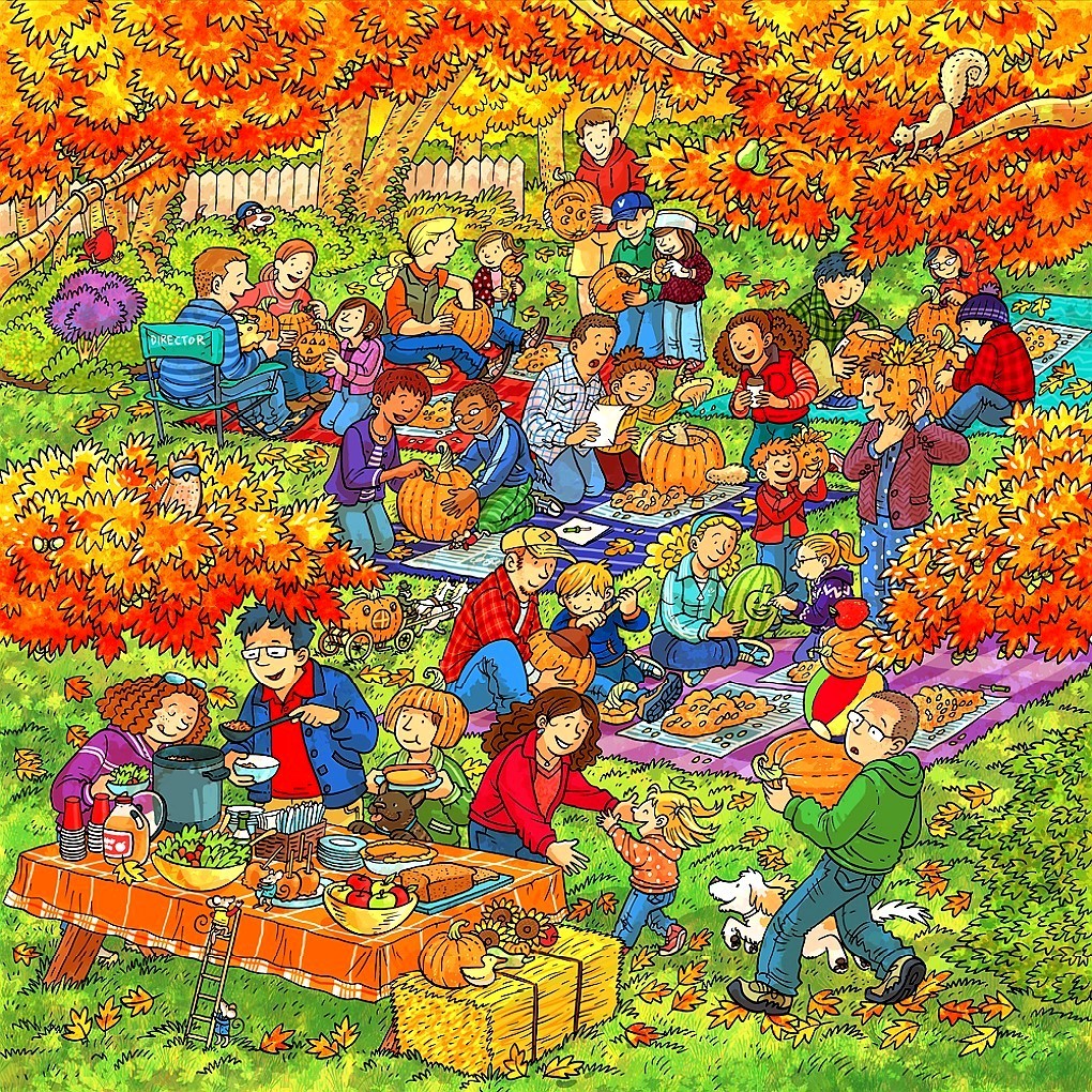 Autumn Joy Park Picnic