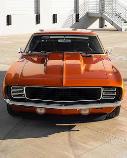 1969 Camaro Orange Muscle Car