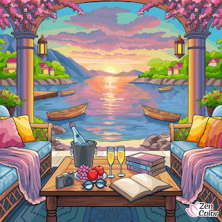 Champagne Sunset View