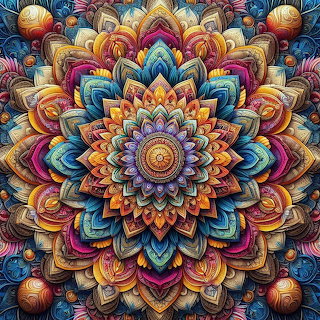 Colorful Mandala Flower Design