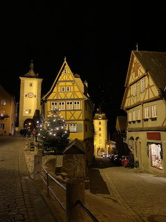 Rothenburg Night Christmas