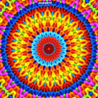 Vibrant Rainbow Mandala Pattern
