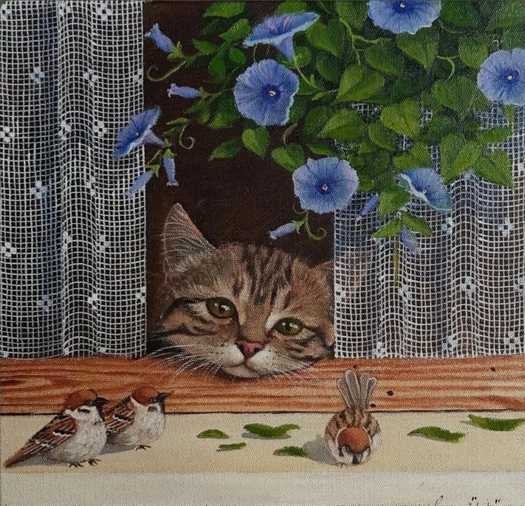 Tabby Kitten Window