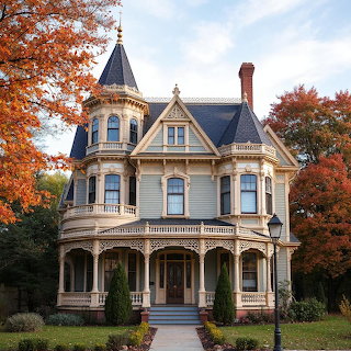 Victorian House Autumn