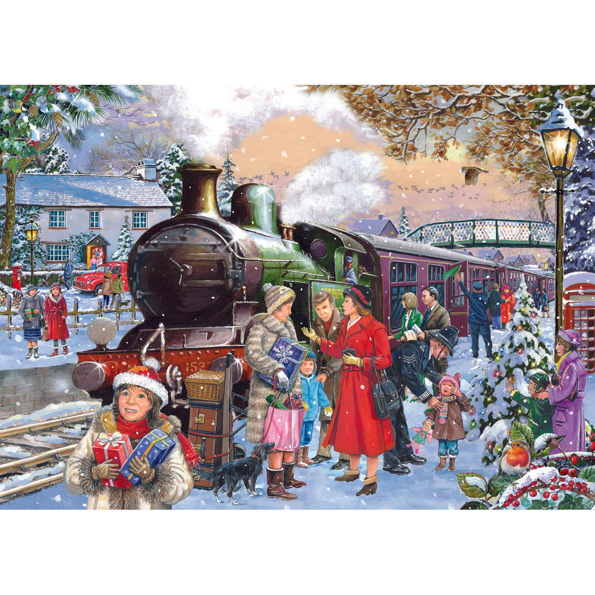 Victorian Christmas Train Station