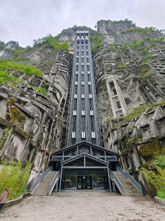 Modern Cave Entrance Building