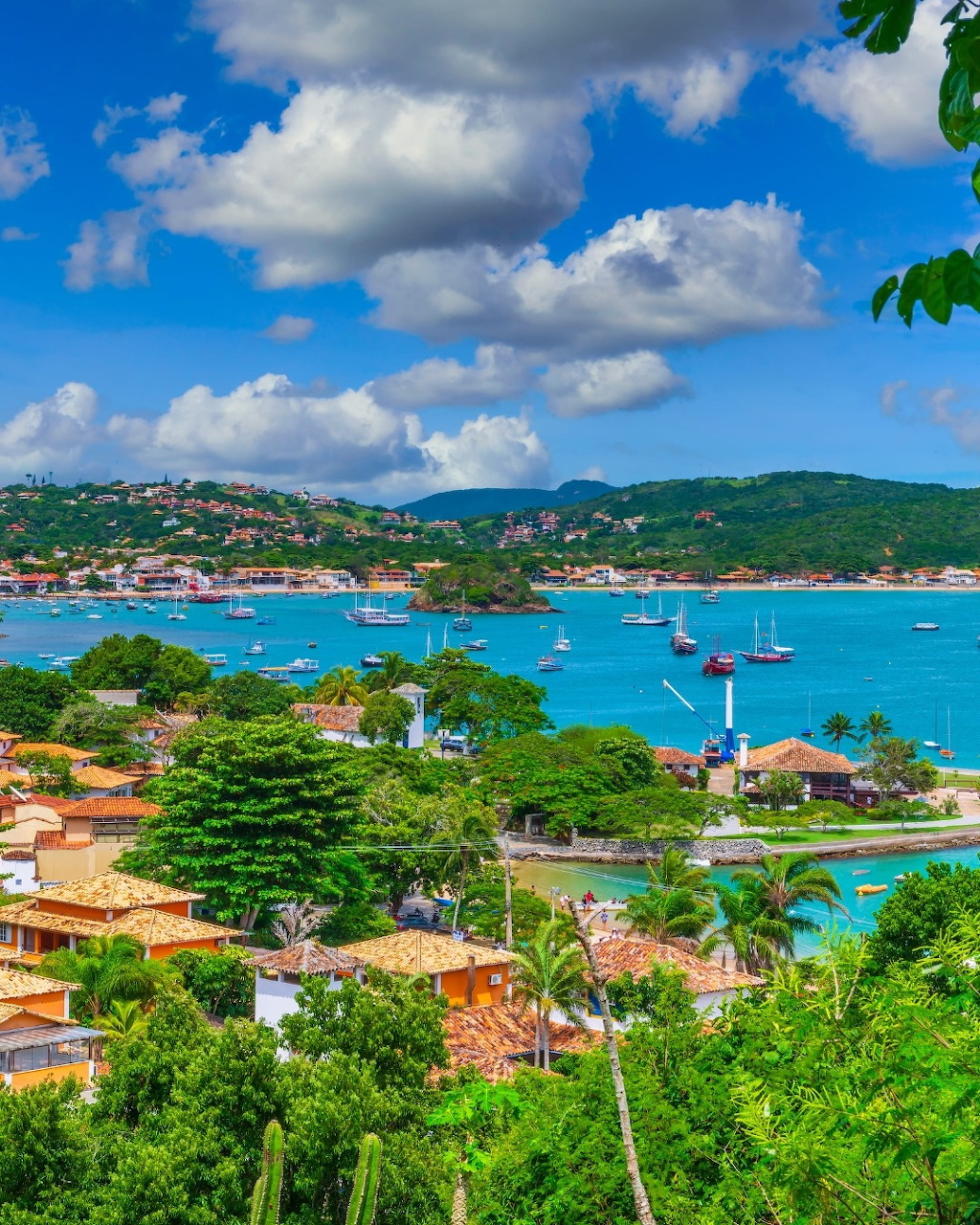 Tropical Coastal Town Bay