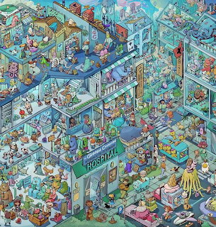 Hospital Chaos Cartoon