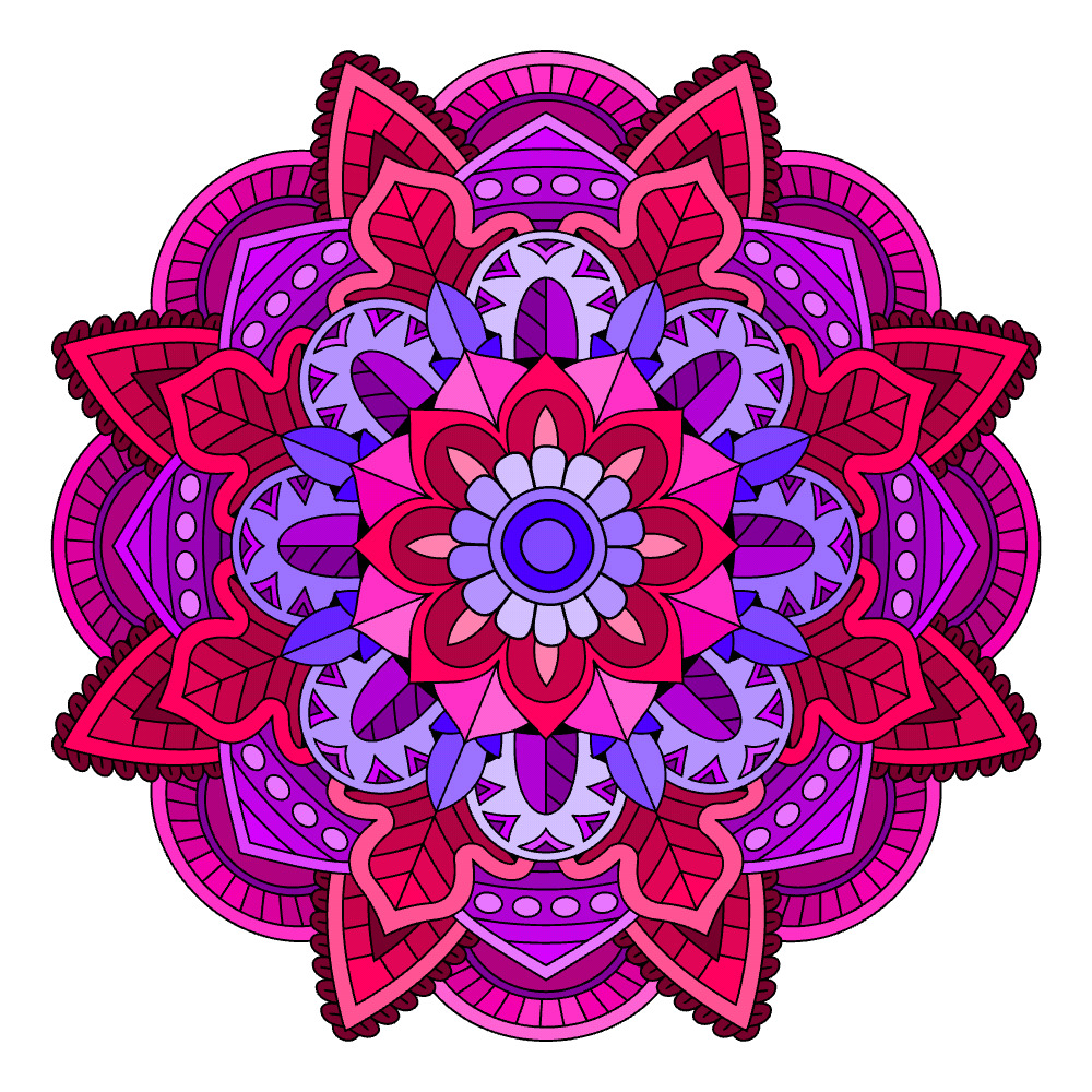 Pink Purple Mandala