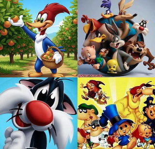 Woody Woodpecker Cartoon Collage