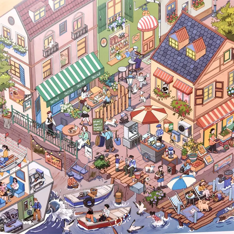 Harbor Cafe Scene