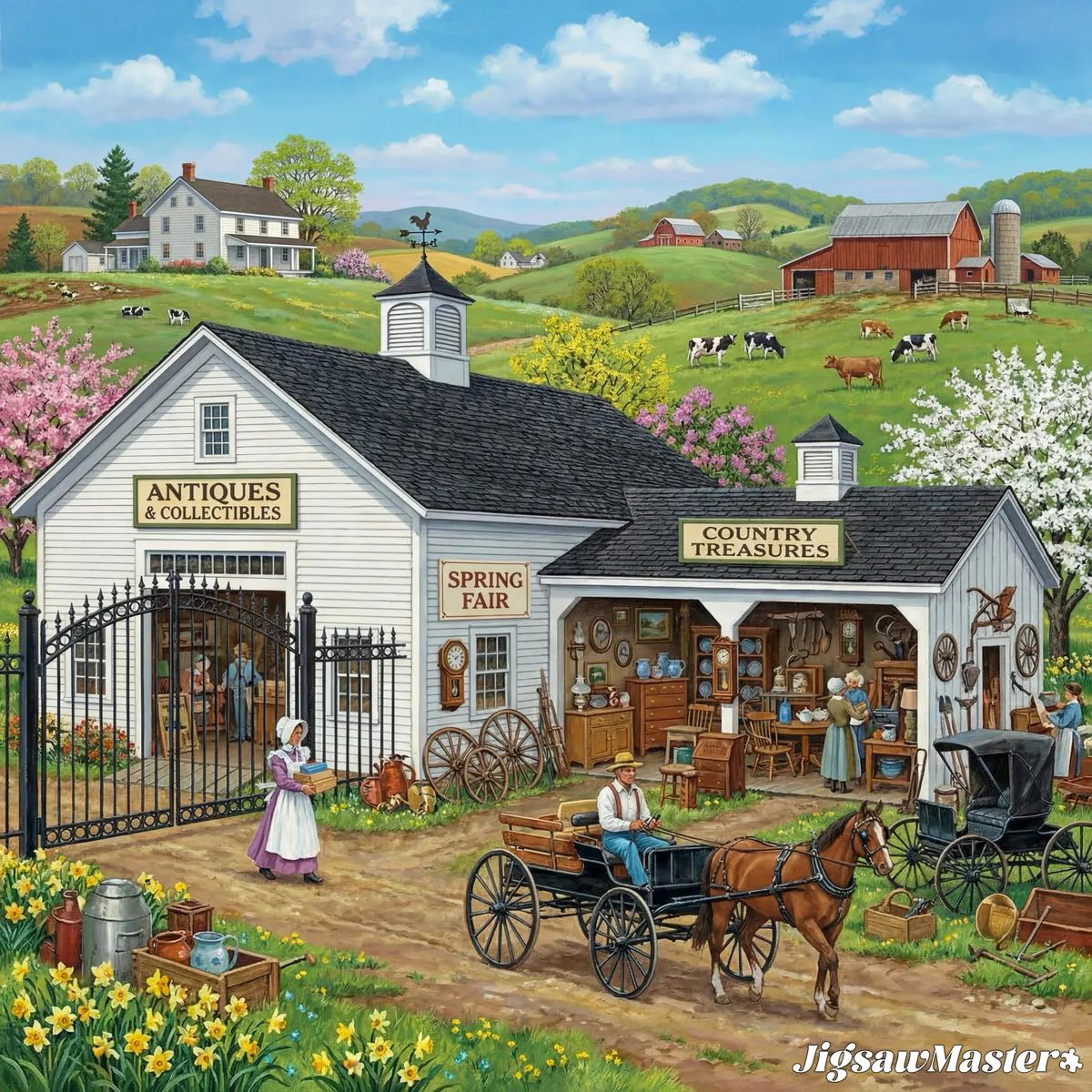 Country Antique Store Scene