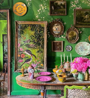 Green Vintage Interior