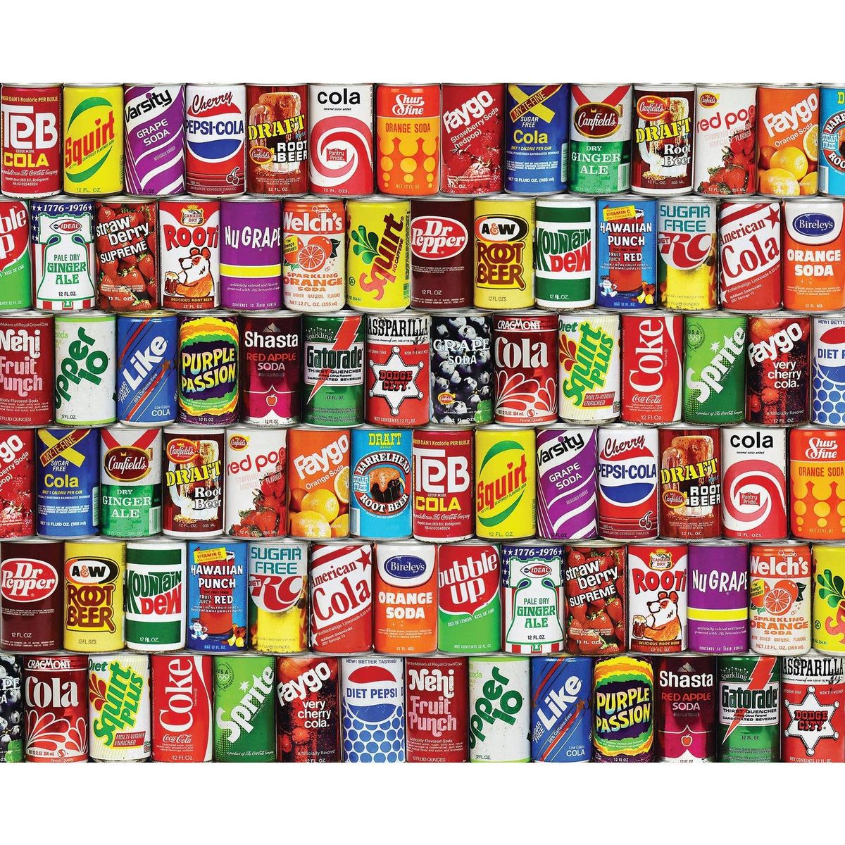 Vintage Soda Can Collage