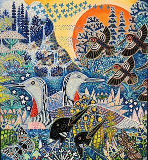 Colorful Folk Birds