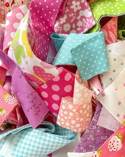 Colorful Fabric Scraps