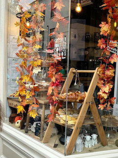 Cafe in York Autumn Display