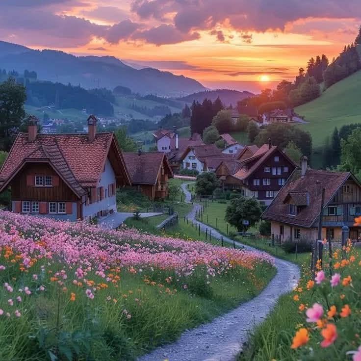 Village Sunset