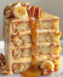 Banana Caramel Cake