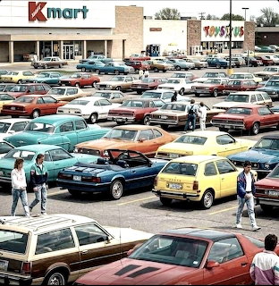 1980s Kmart Parking Lot