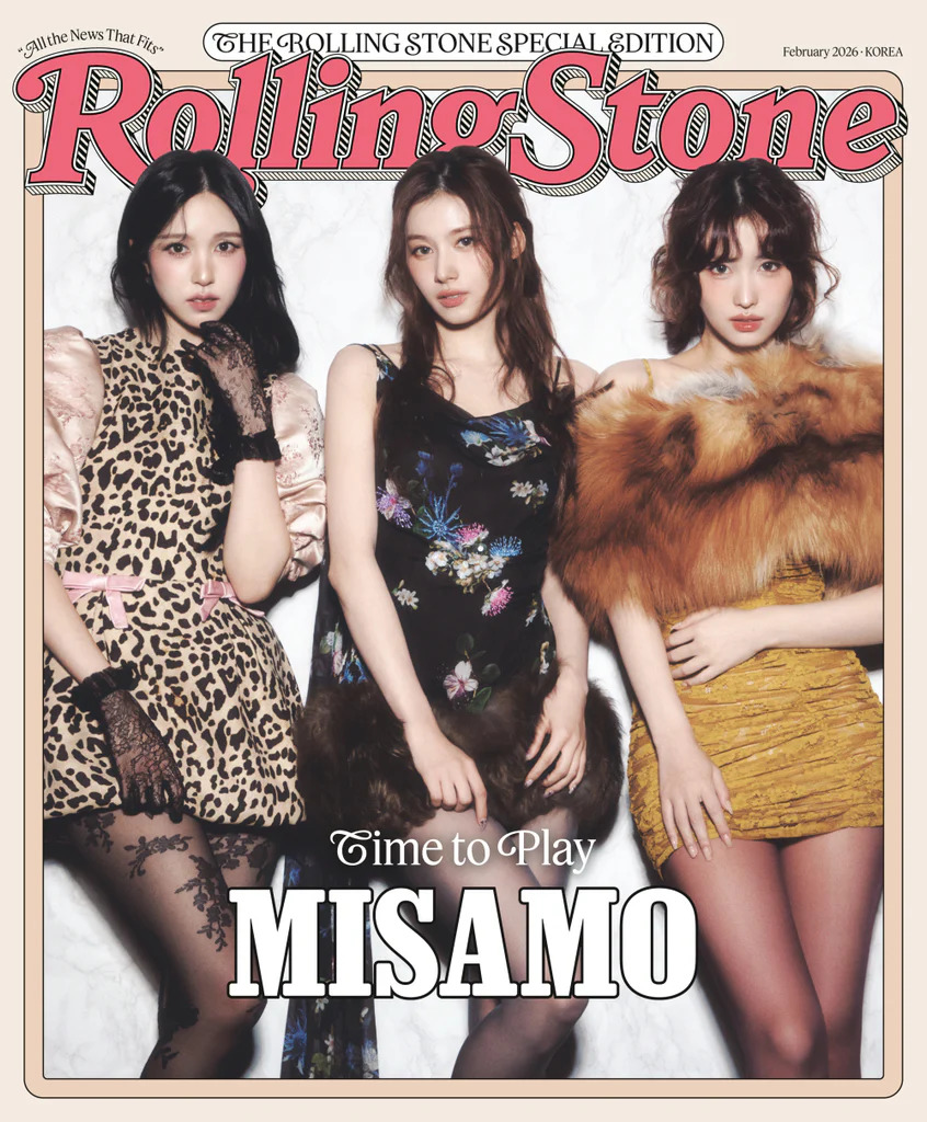 MISAMO K-pop trio on Rolling Stone Special Edition magazine cover, February 2024