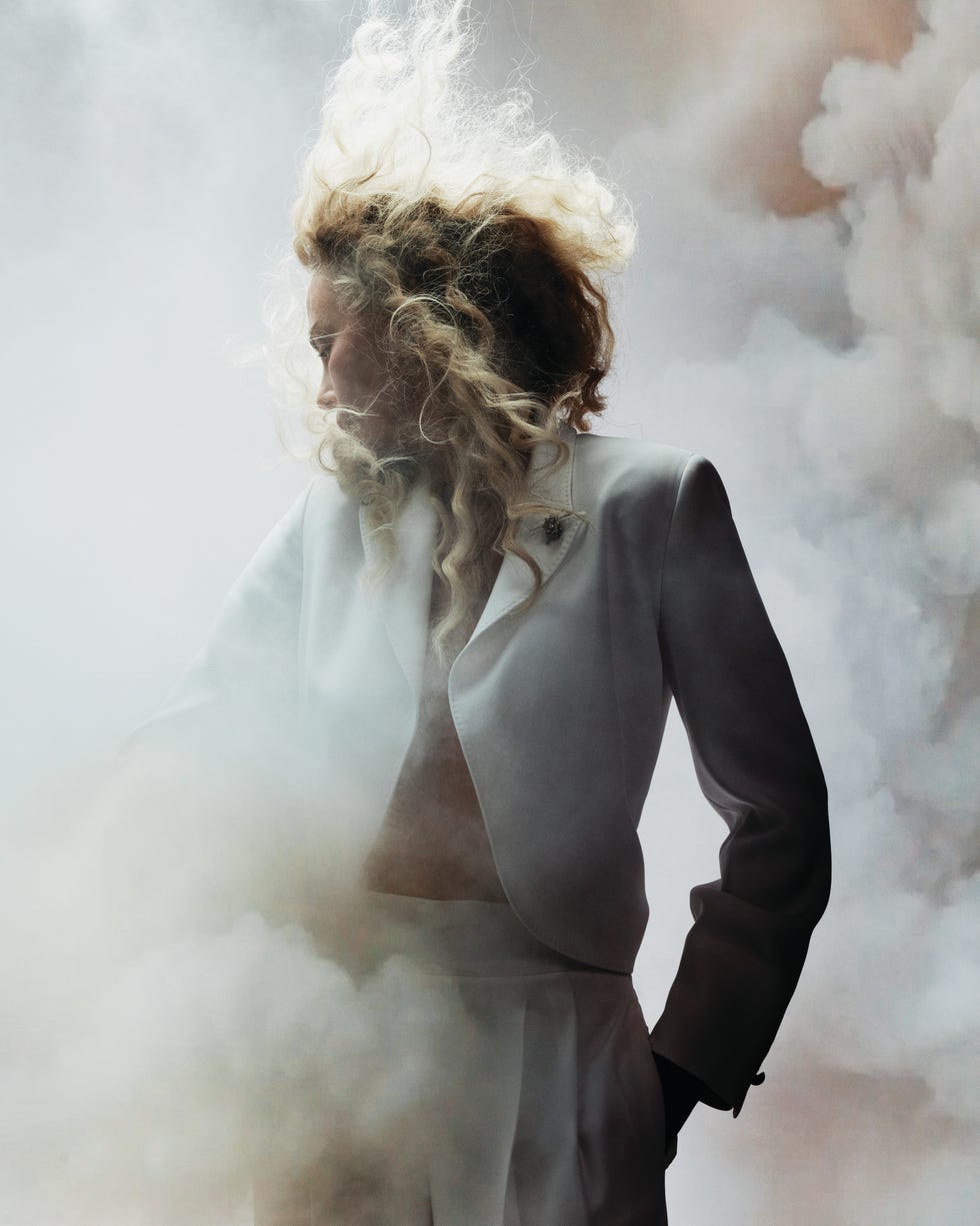 Charlize Theron in an Elle Summer 2026 fashion editorial portrait.