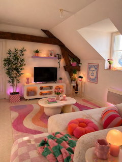 Cozy Pink Living Room