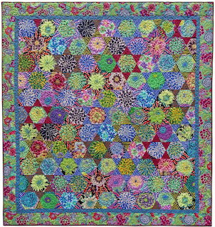 Kaffe Fassett Hexagon Quilt