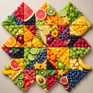 Fruit Collage Mosaic