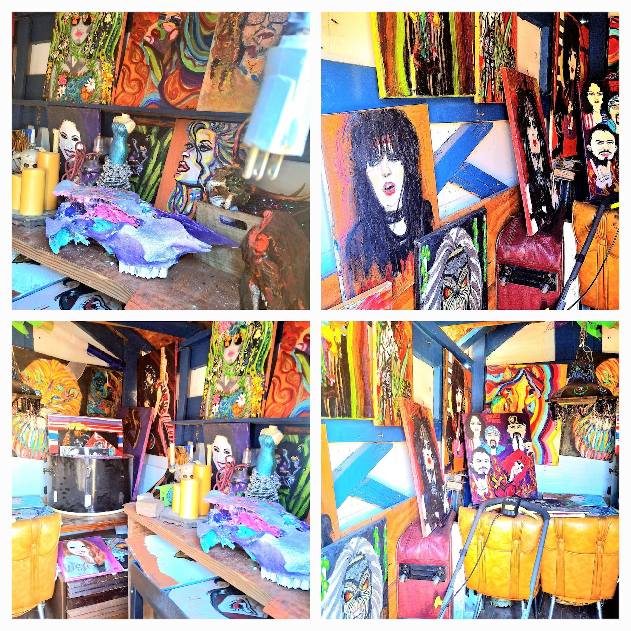 Colorful Art Studio Collage