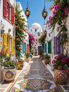 Colorful Moroccan Alley