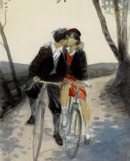 Kiss on Bike Jean Pierre Gibrat