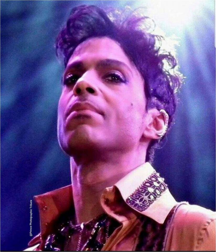 Portrait illustration of the musician Prince