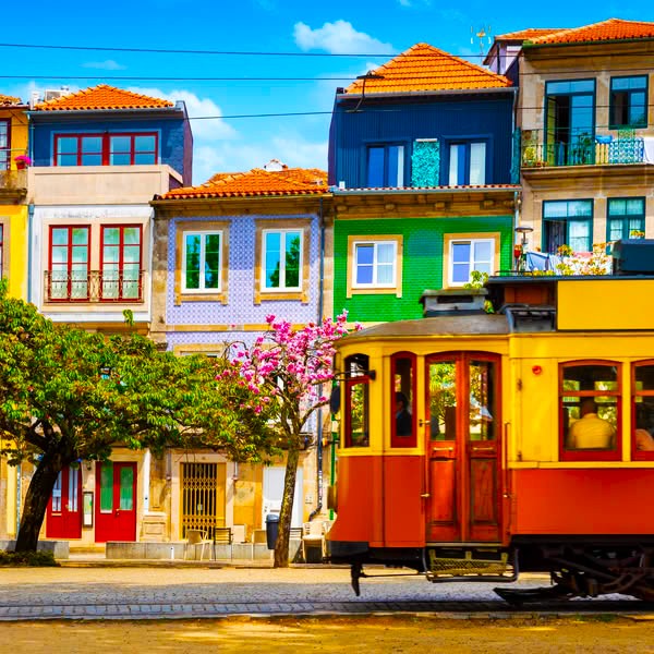Colorful Porto Tram