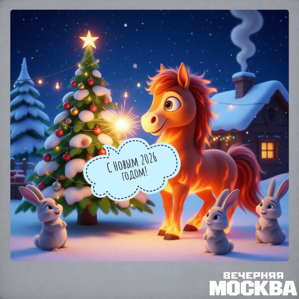 Christmas Horse Scene