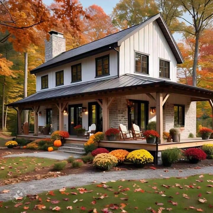 Autumn Country House