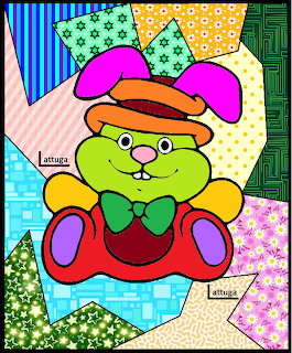 Colorful Patchwork Teddy Bear