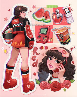 Red Things Sticker Sheet