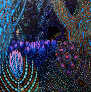 Dotted Flowers Painting