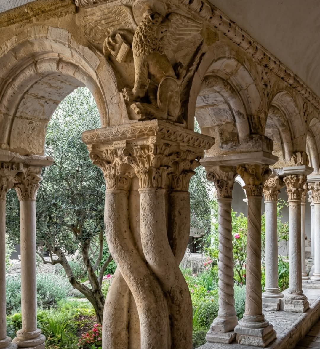 Saint Sauveur Romanesque Column