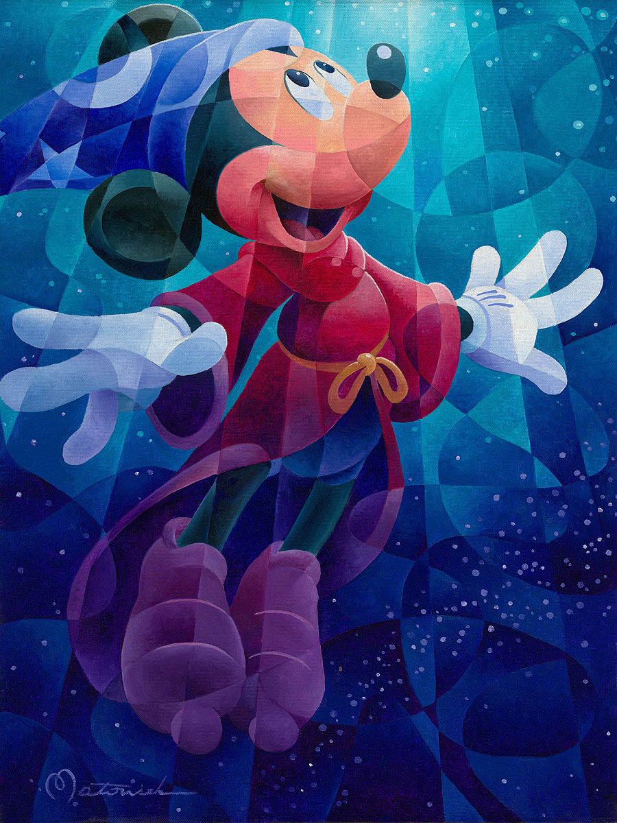 Young apprentice in a dreamy fantasy scene