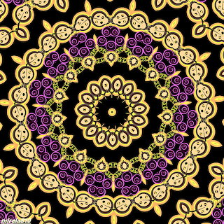 Golden Purple Mandala