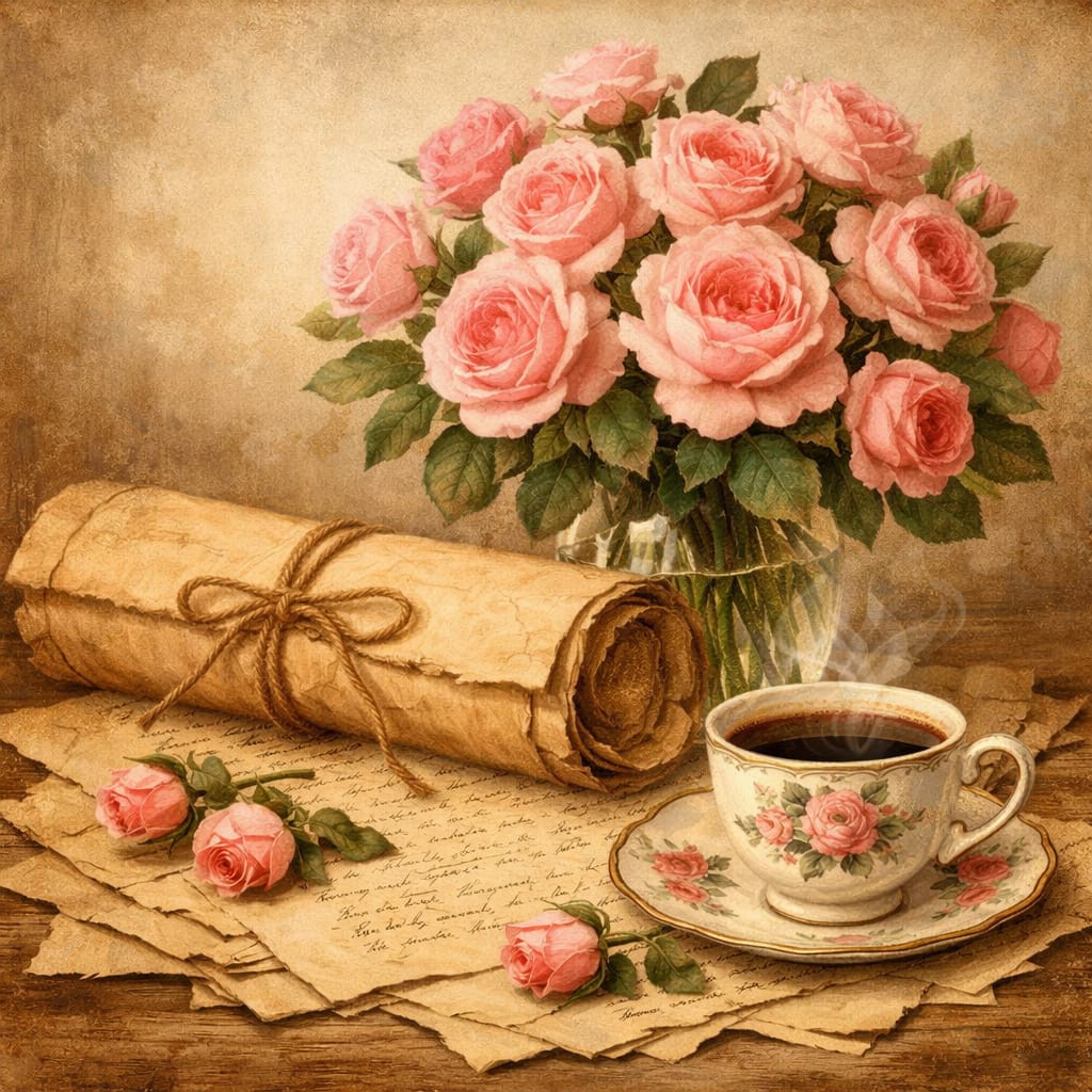 Vintage Roses and Tea