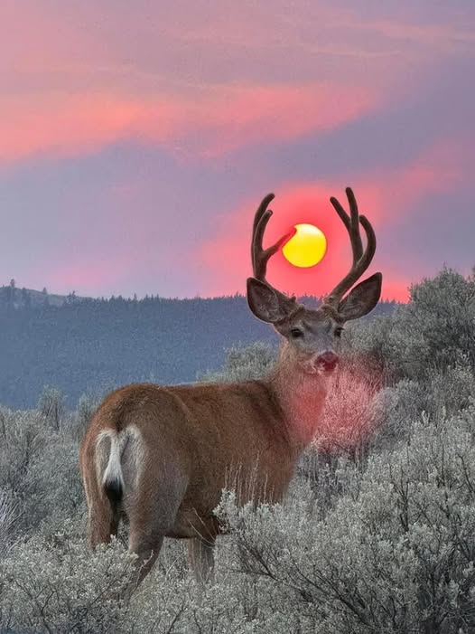 Deer at Sunset