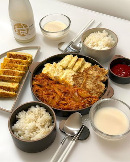 Korean Food Spread